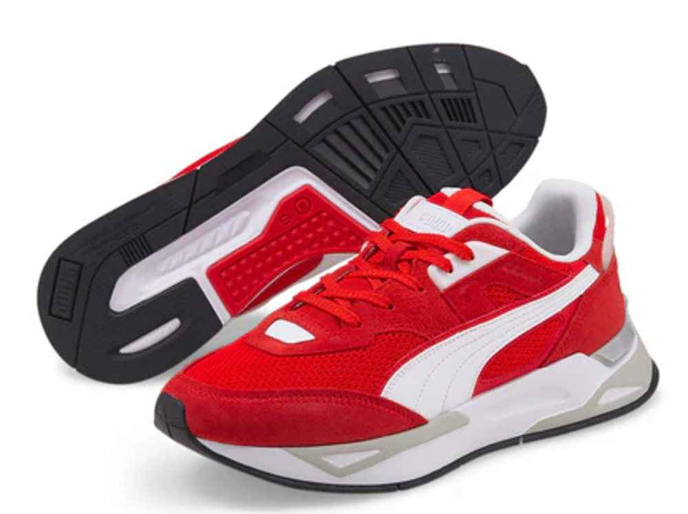 Puma Mens Mirage Sport Heritage Sneakers Size 10.5 M Red White Athletic NIB